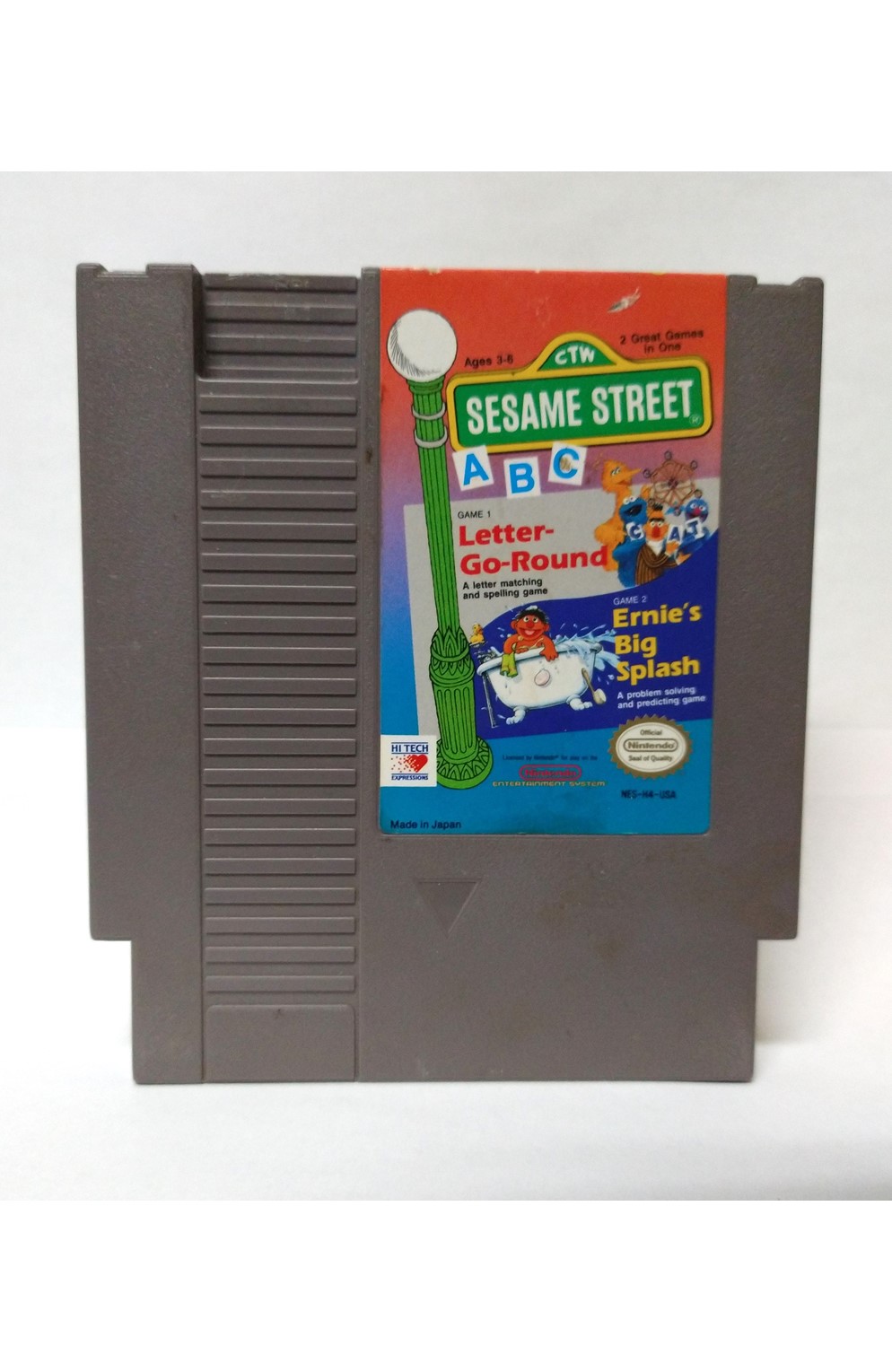 Nintendo Nes Sesame Street Abc Letter Go Round