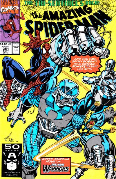 The Amazing Spider-Man #351 [Direct]-Fine (5.5 – 7)