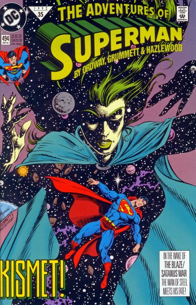 Adventures of Superman #494 [Direct]-Very Fine (7.5 – 9)