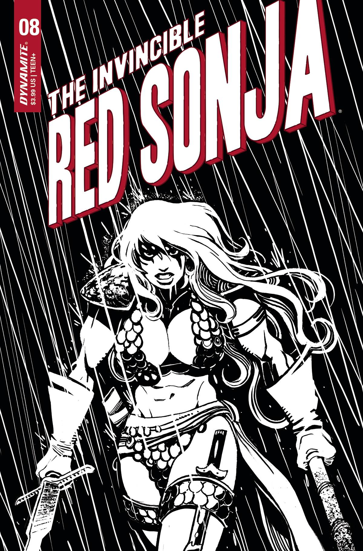 Invincible Red Sonja #8 Cover P Last Call Moritat Original