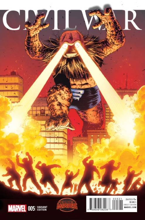 Civil War #5 (Cassaday Kirby Monster Variant) (2015)