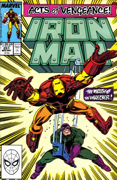 Iron Man #251 [Direct] - Fn/Vf 7.0
