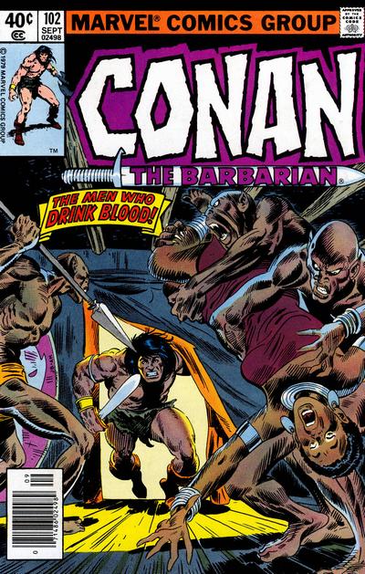 Conan The Barbarian #102 [Newsstand]-Very Fine (7.5 – 9)