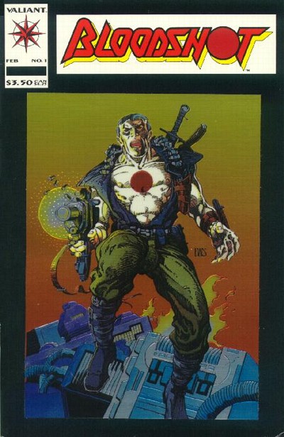 Bloodshot #1-Near Mint (9.2 - 9.8) First Chrome-Enhanced Comic Book Cover