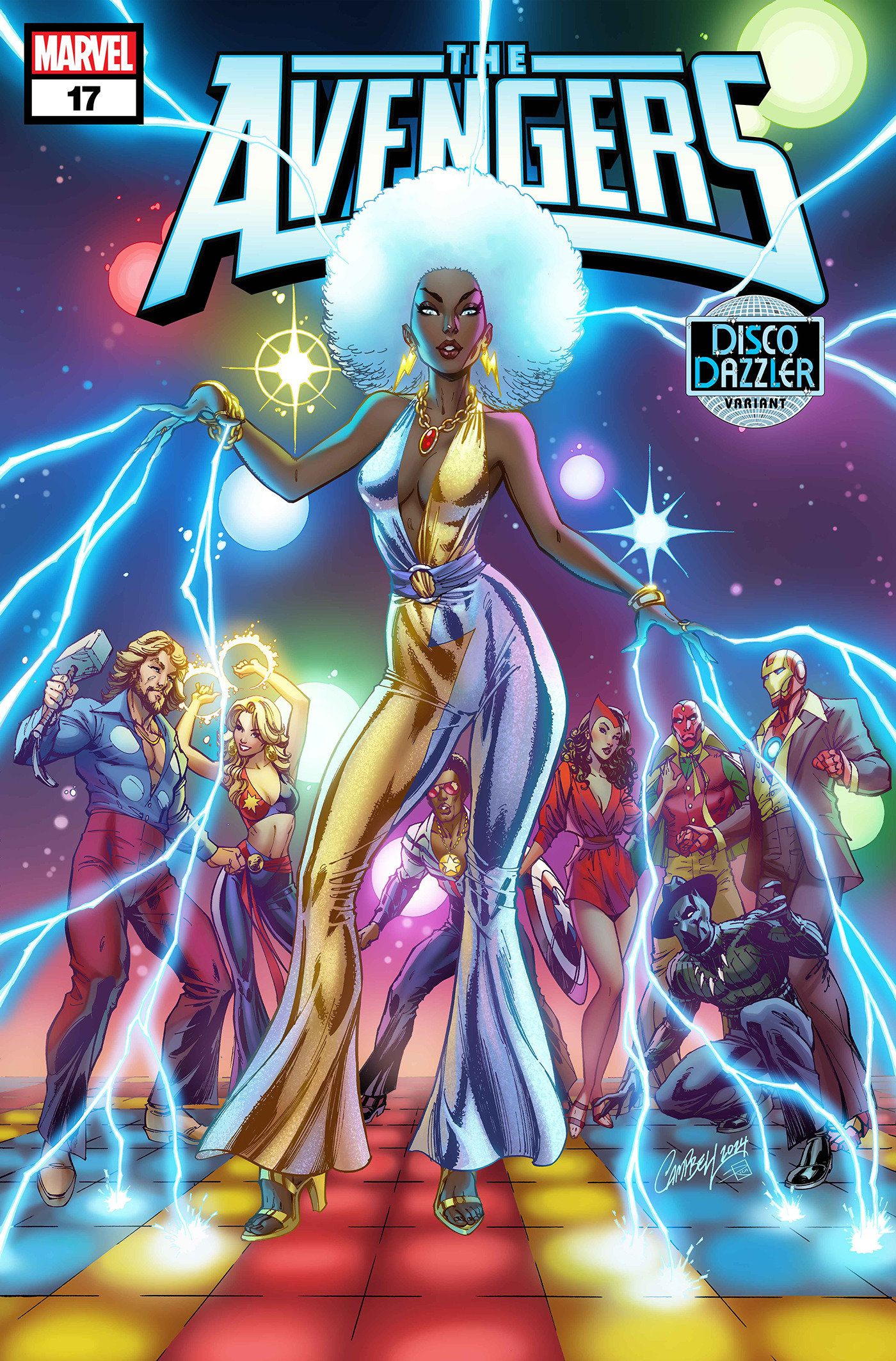 Avengers #17 J. Scott Campbell Disco Dazzler Variant (Deadpool/Wolverine: Weapon X-Traction)