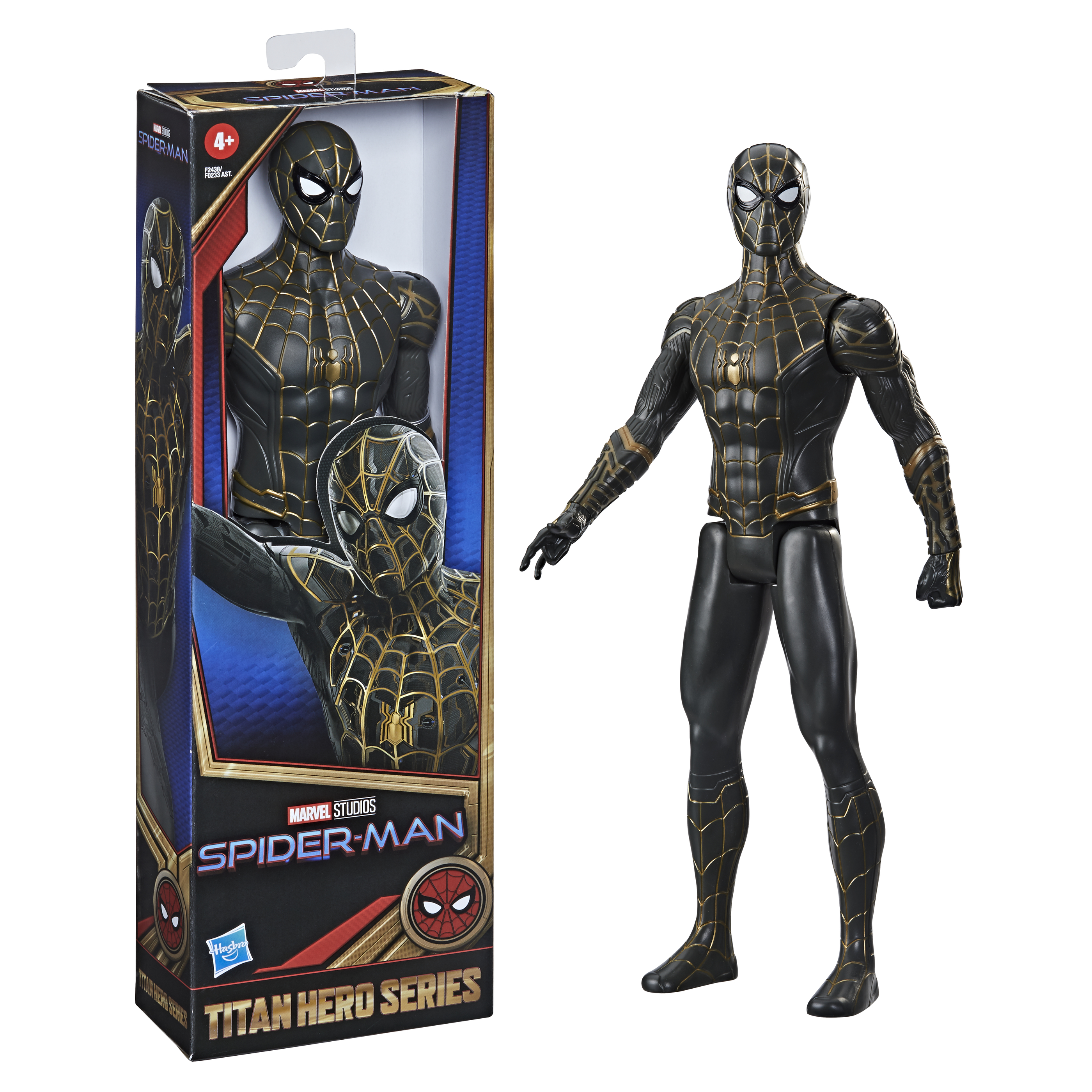 Spider-Man No Way Home Titan 12in Black & Gold Suit Action Figure