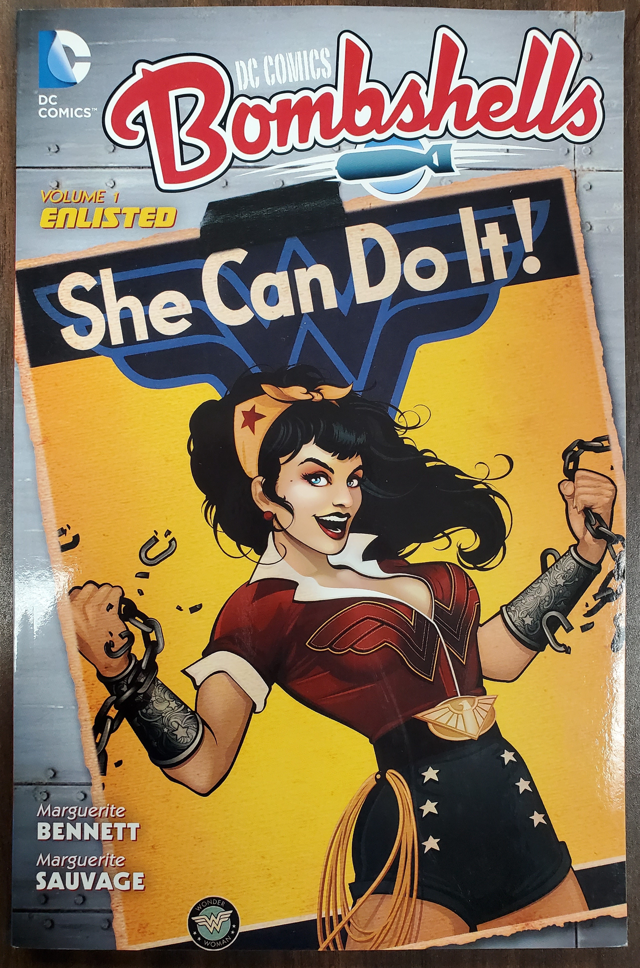 DC Comics Bombshells Volume 1 Enlisted Graphic Novel (DC 2016) Used - Like New