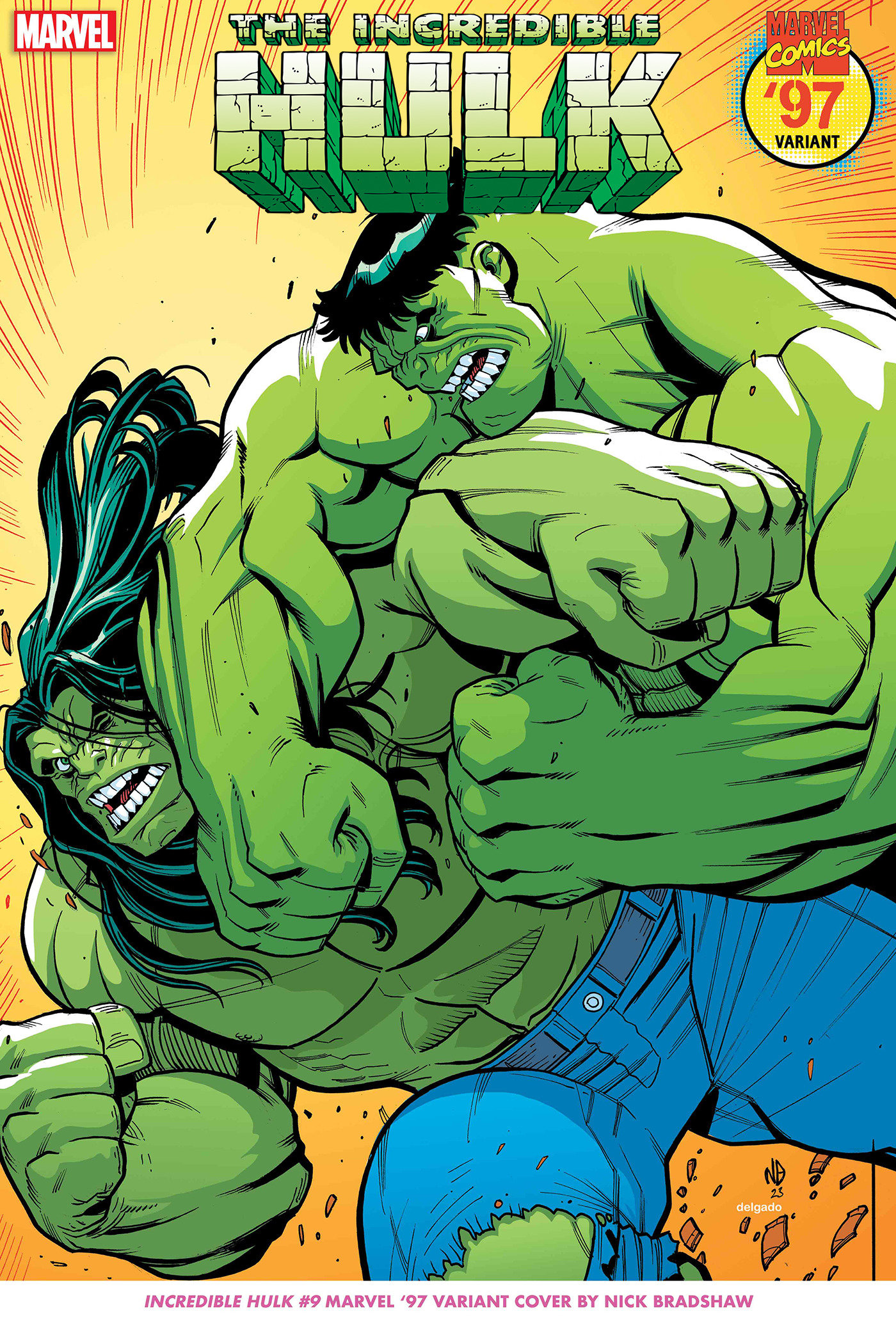 Incredible Hulk #9 Nick Bradshaw Marvel 97 Variant