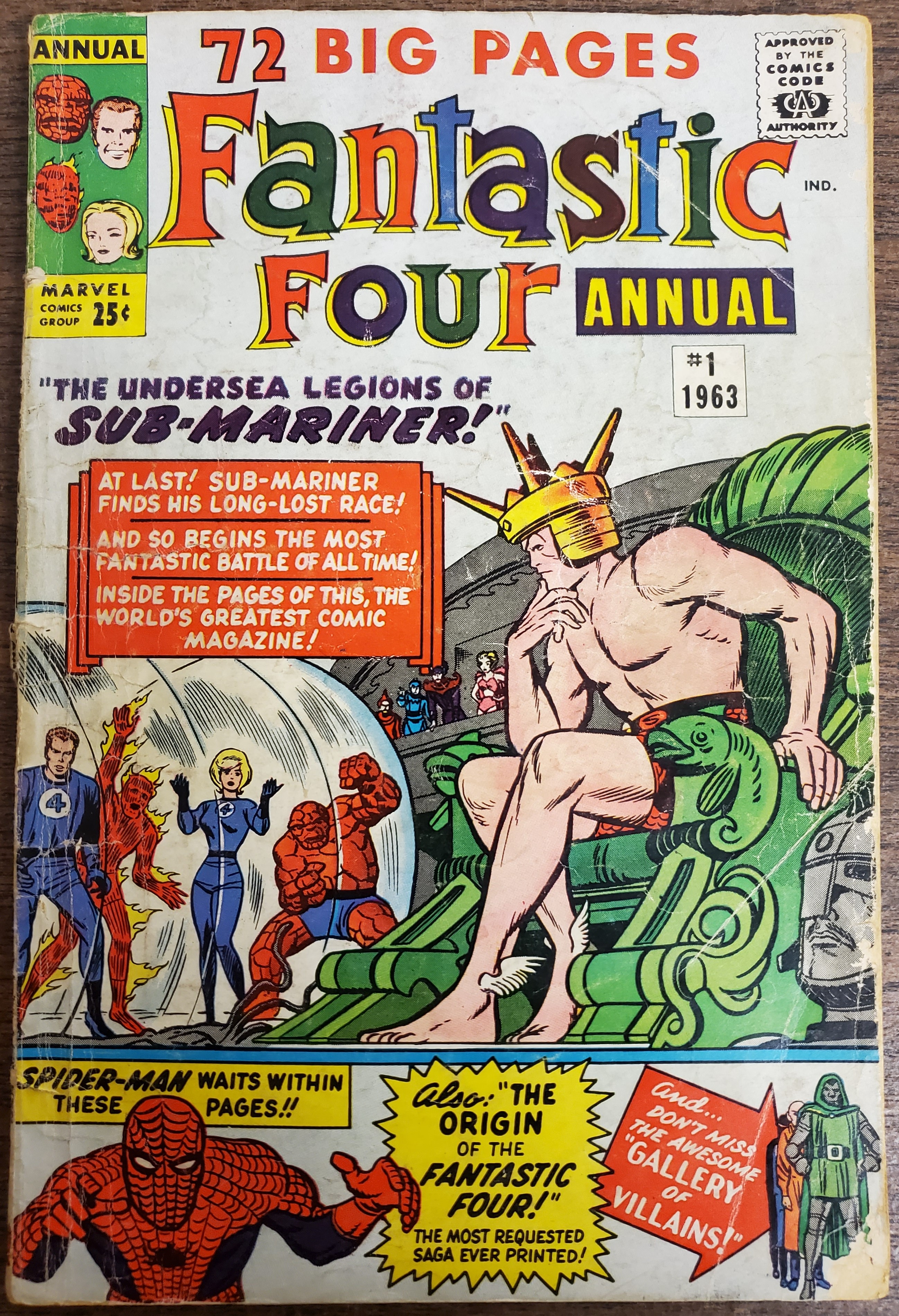 Fantastic Four Annual #1 (1963)- Fa 1.0 Back Cover Missing