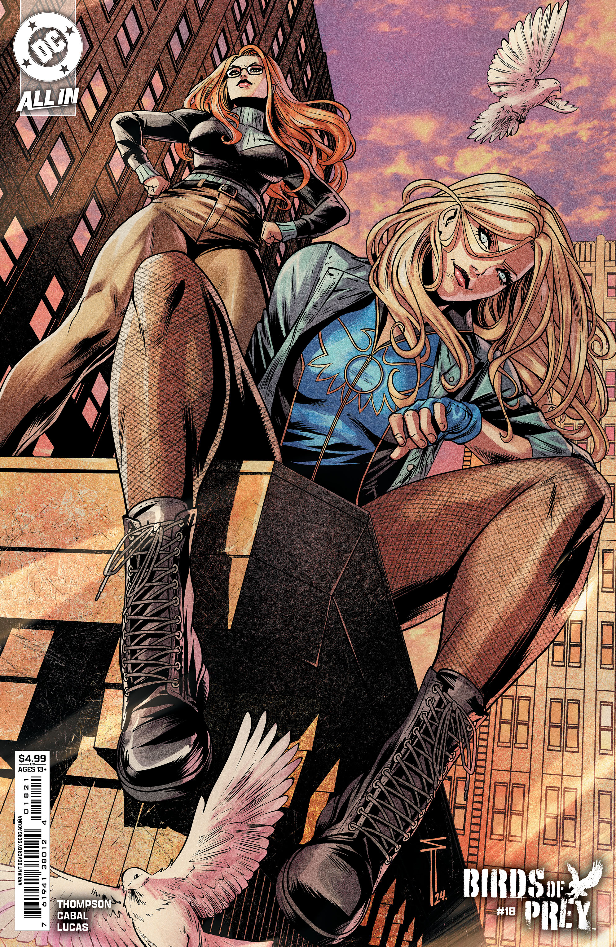 Birds of Prey #18 Cover B Serg Acuna Card Stock Variant