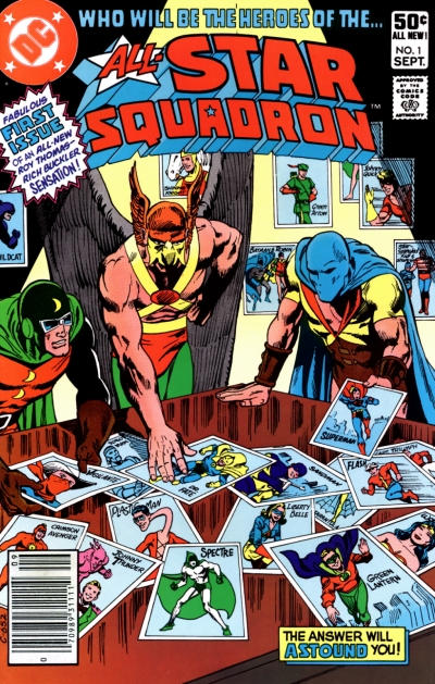 All-Star Squadron #1 [Newsstand]-Fine (5.5 – 7) [Origin of The All-Star Squadron]