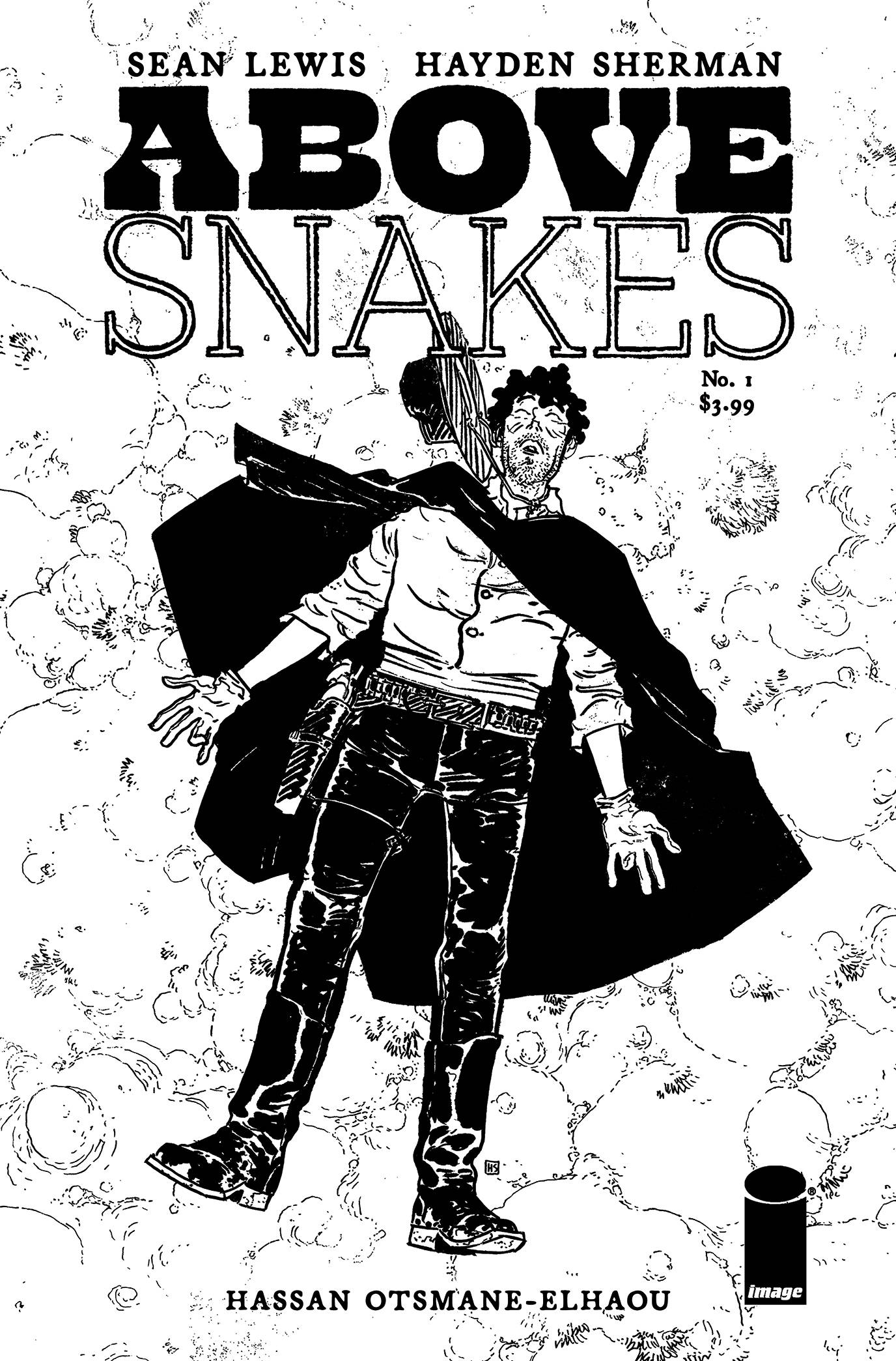 Above Snakes #1 Cover C 10 Copy Last Call Incentive Sherman Black & White (Mature) (Of 5)