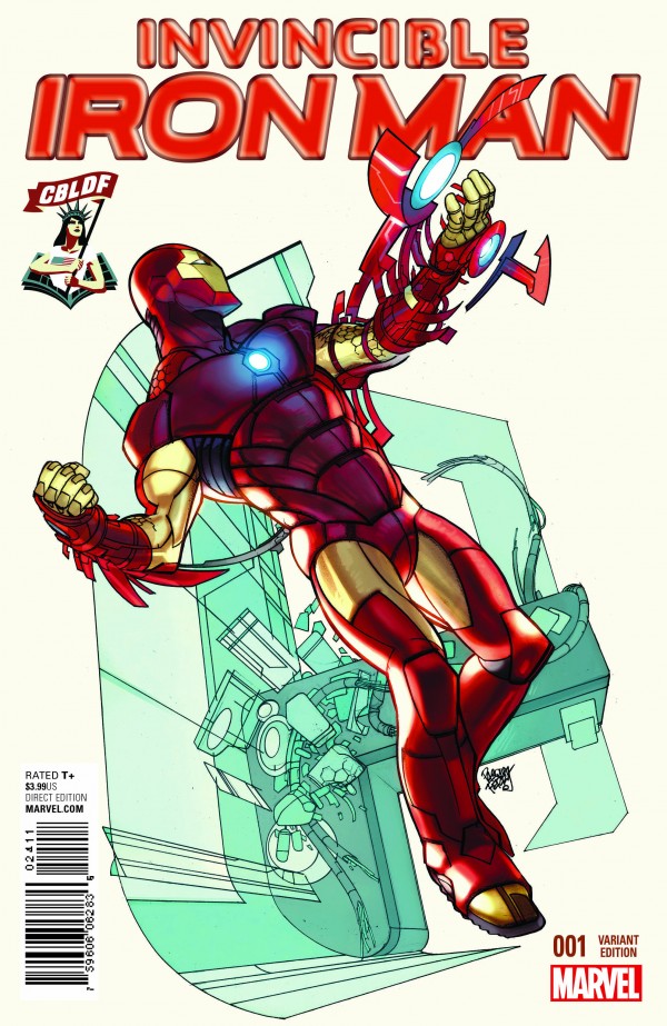 Invincible Iron Man Volume 3 # 1 Cbldf Variant