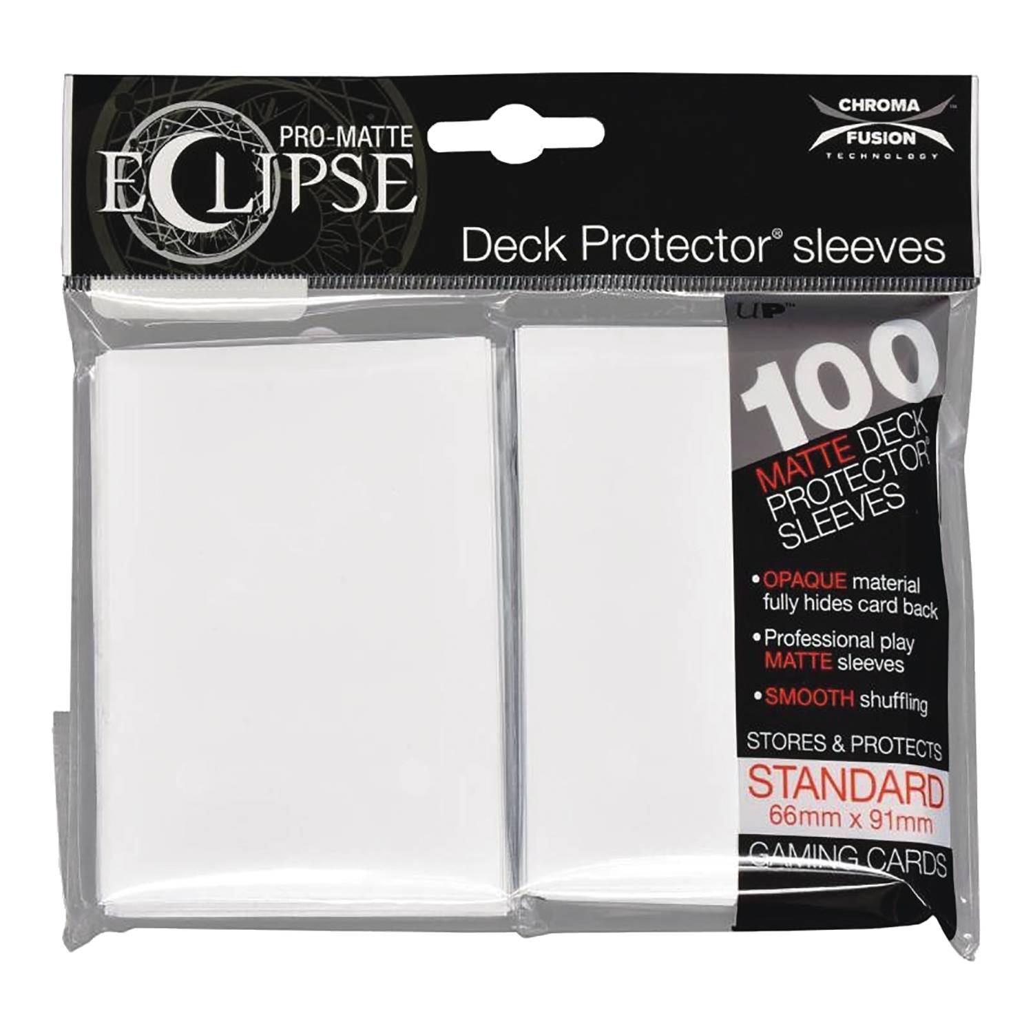 Pro Matte Eclipse Deck Protectors Sleeve 100ct Artic White