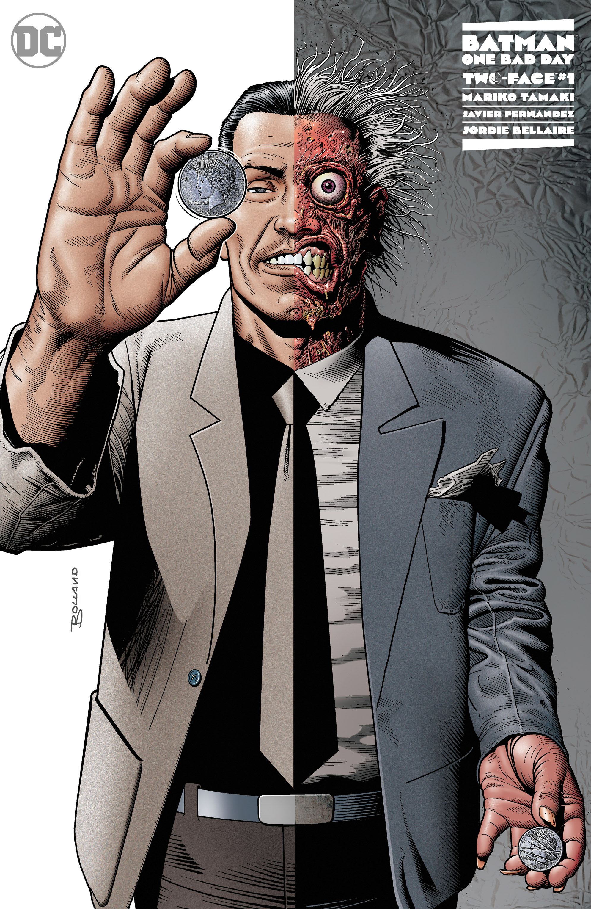 Batman One Bad Day Two-Face #1 (One Shot) Cover E 1 For 100 Incentive Brian Bolland Variant