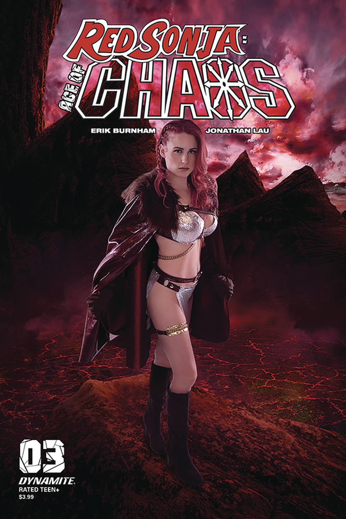 Red Sonja Age of Chaos #3 Cover E Kingston Cosplay