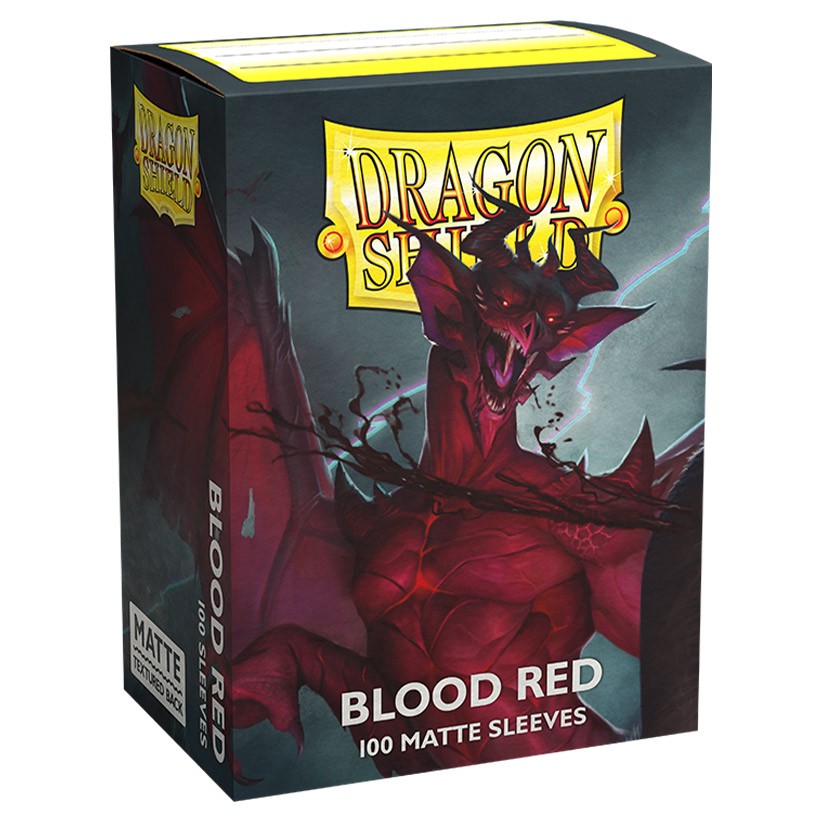 Dragon Shield Sleeves: Matte Blood Red (100)