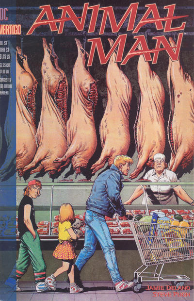 Animal Man #57-Fine (5.5 – 7) First Issue As Part of Vertigo Line.