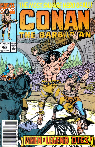 Conan The Barbarian #238 [Newsstand]-Fine (5.5 – 7)