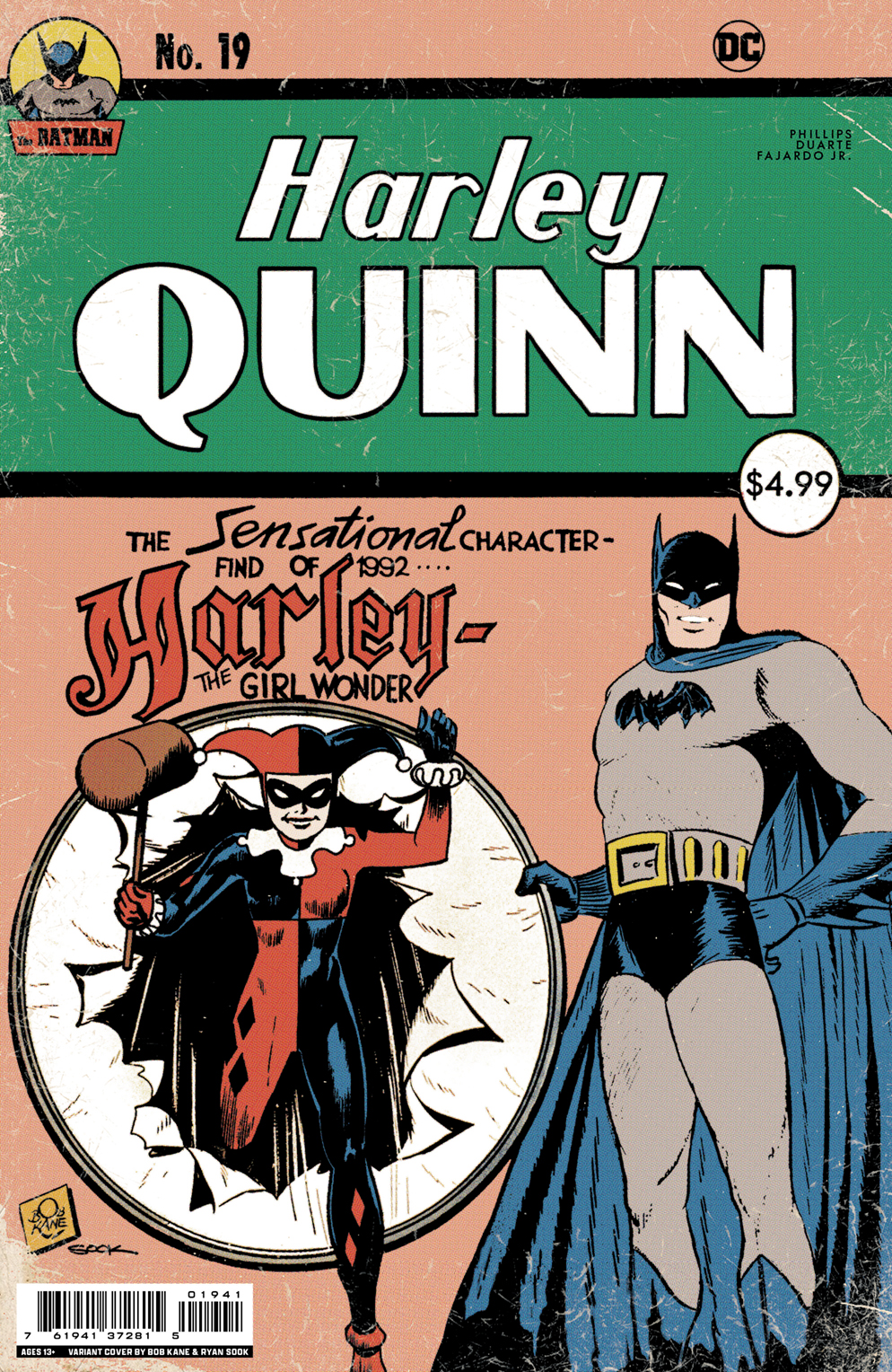 Harley Quinn #19 Cover C Ryan Sook Homage Card Stock Variant (2021)