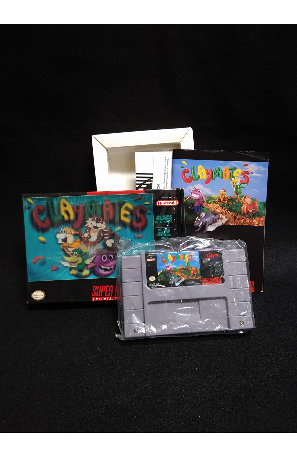 Super Nintendo Snes Claymates Complete In Box