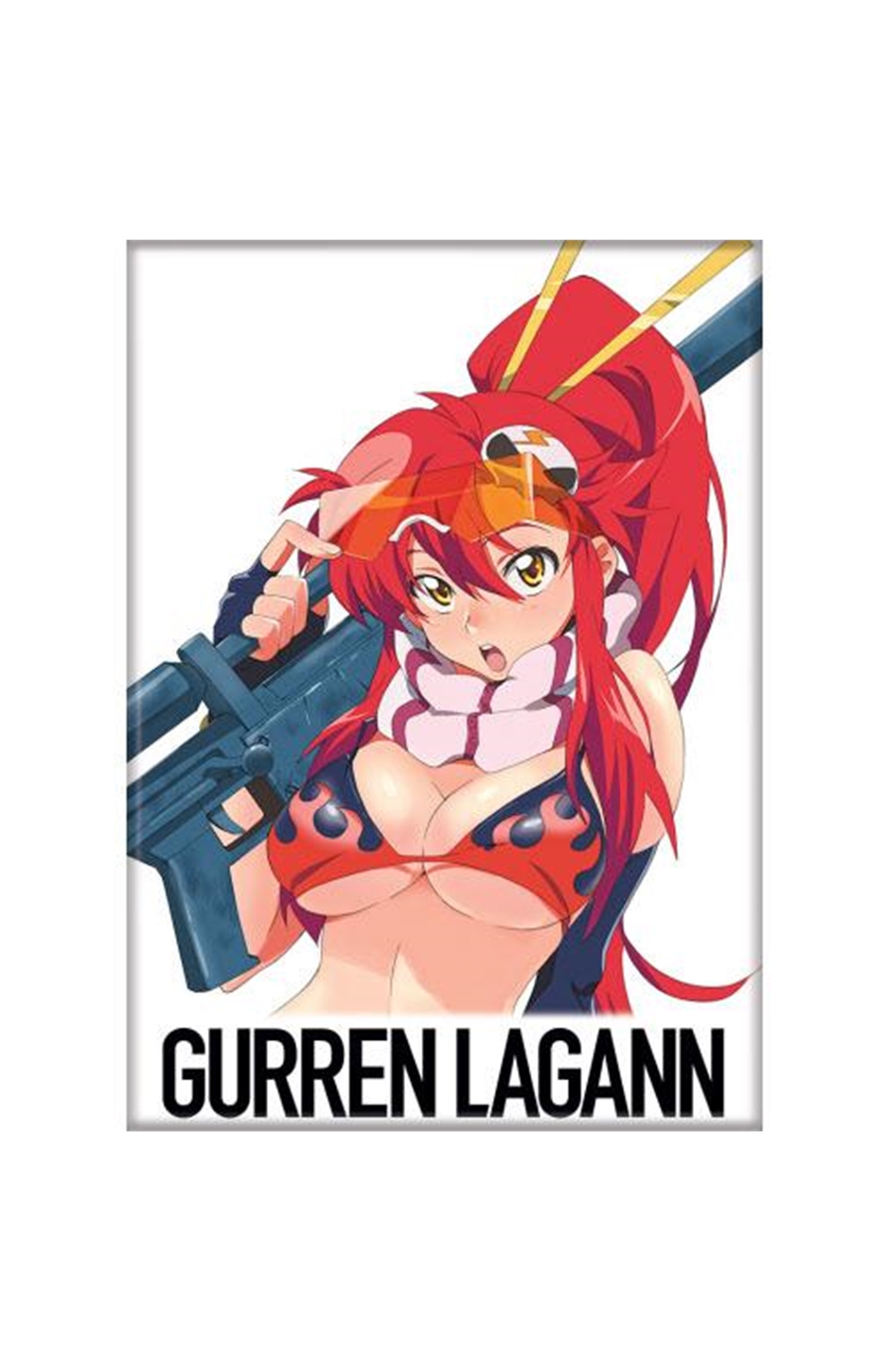 Gurren Lagann Yoko On White Magnet
