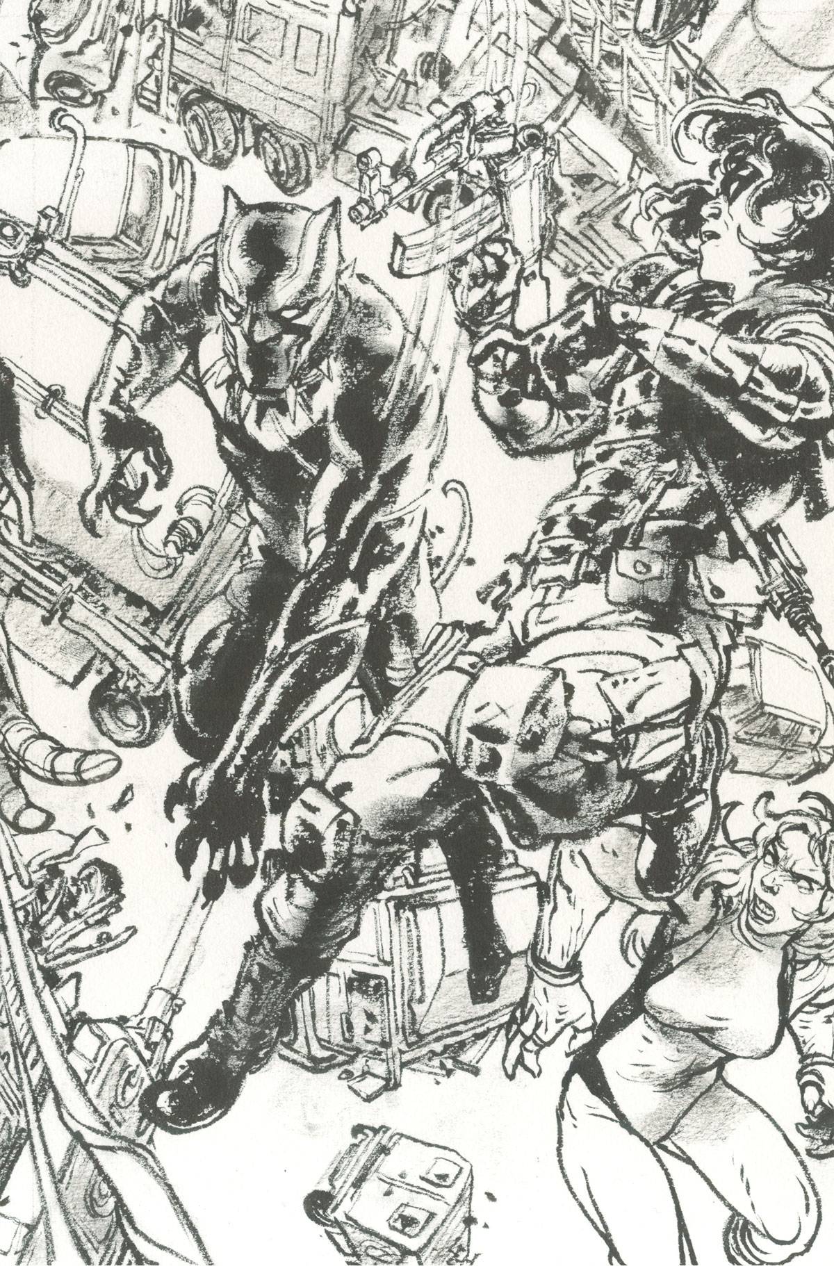 Civil War II #7 (Gi Black & White Virgin Connecting Variant H) (2016)
