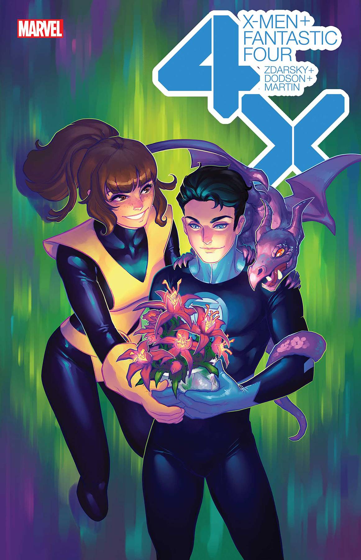 X-Men Fantastic Four #1 Hetrick Flower Variant (Of 4)