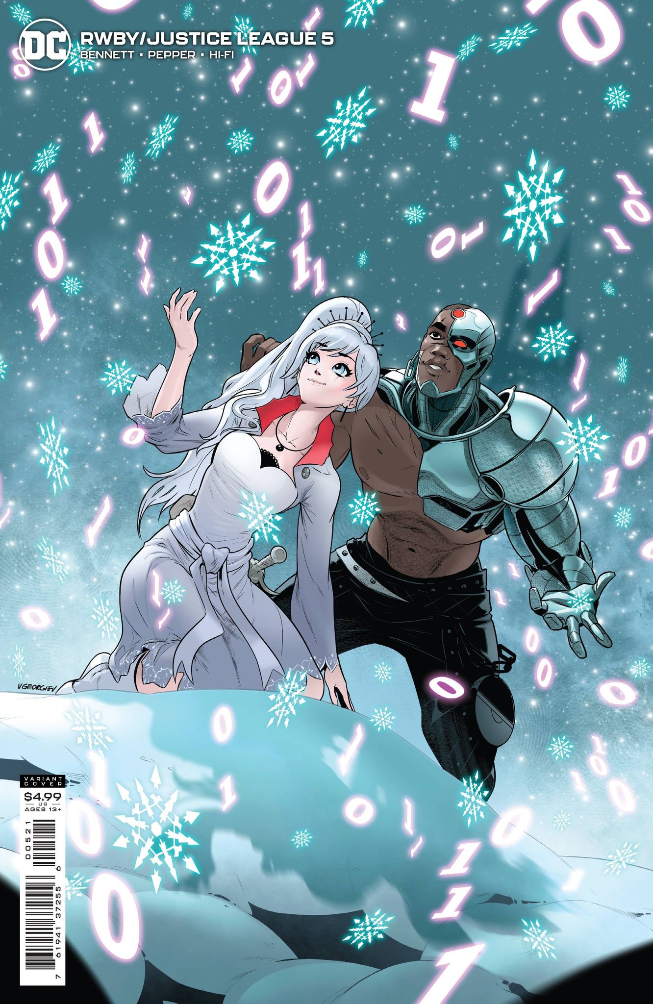 RWBY Justice League #5 Cover B Simone Di Meo Card Stock Variant (Of 7)