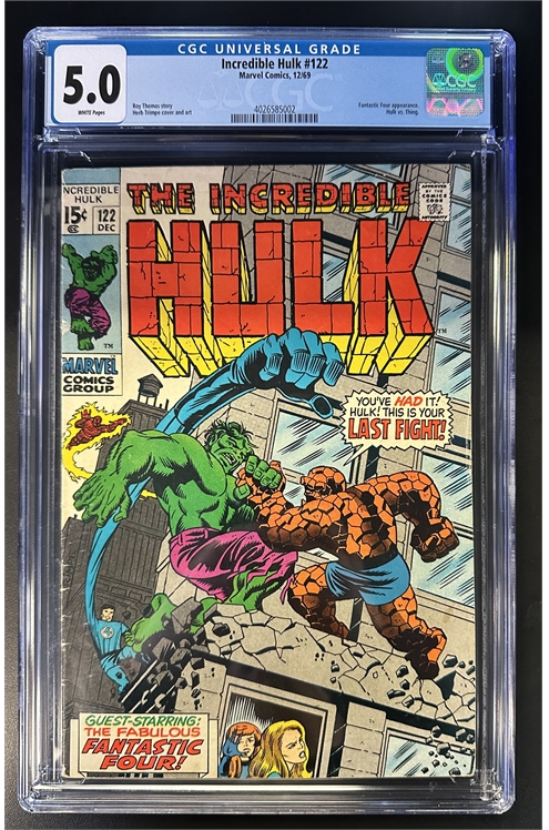 Incredible Hulk #122 Cgc 5.0