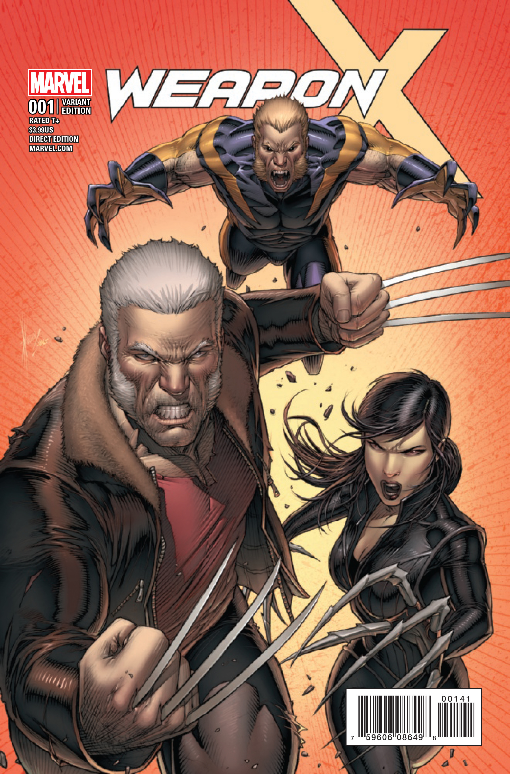 Weapon X #1 Keown 1:25 Variant (2017)
