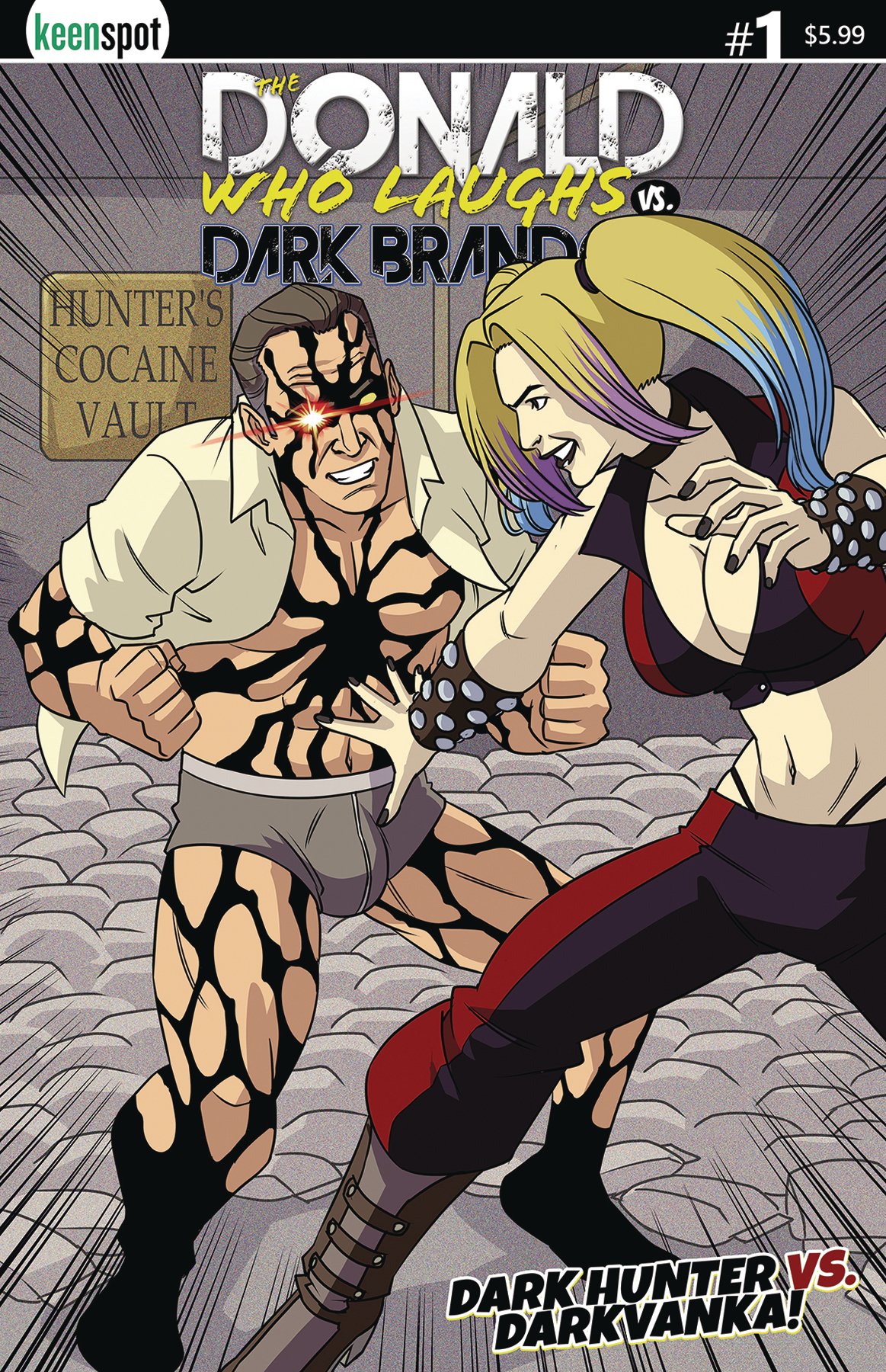 Donald Who Laughs Vs. Dark Brandon #1 Cover C Dark Hunter Vs Darkvanka