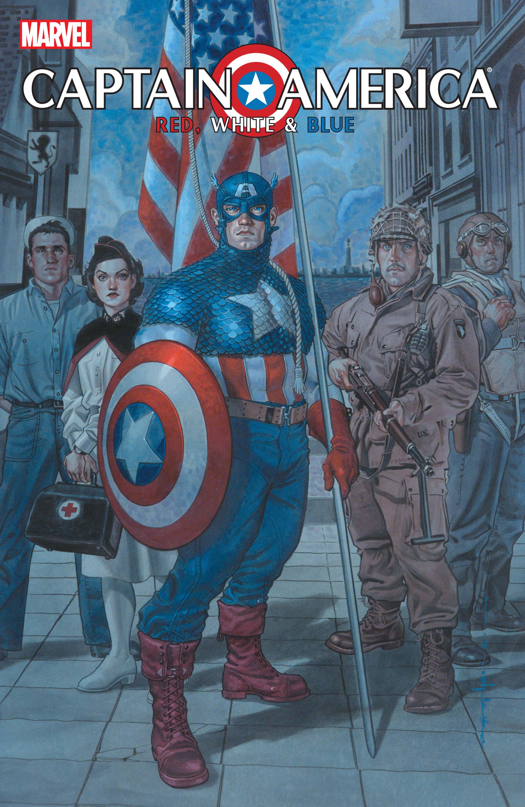 Captain America Red White And Blue Hardcover