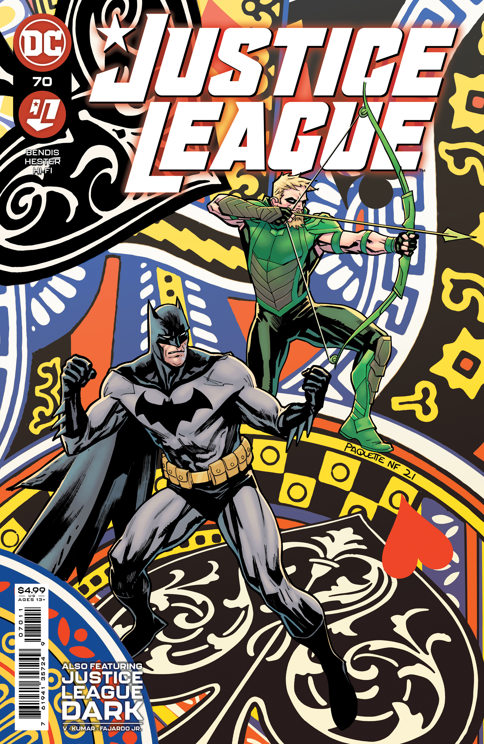Justice League #70 Cover A Yanick Paquette (2018)