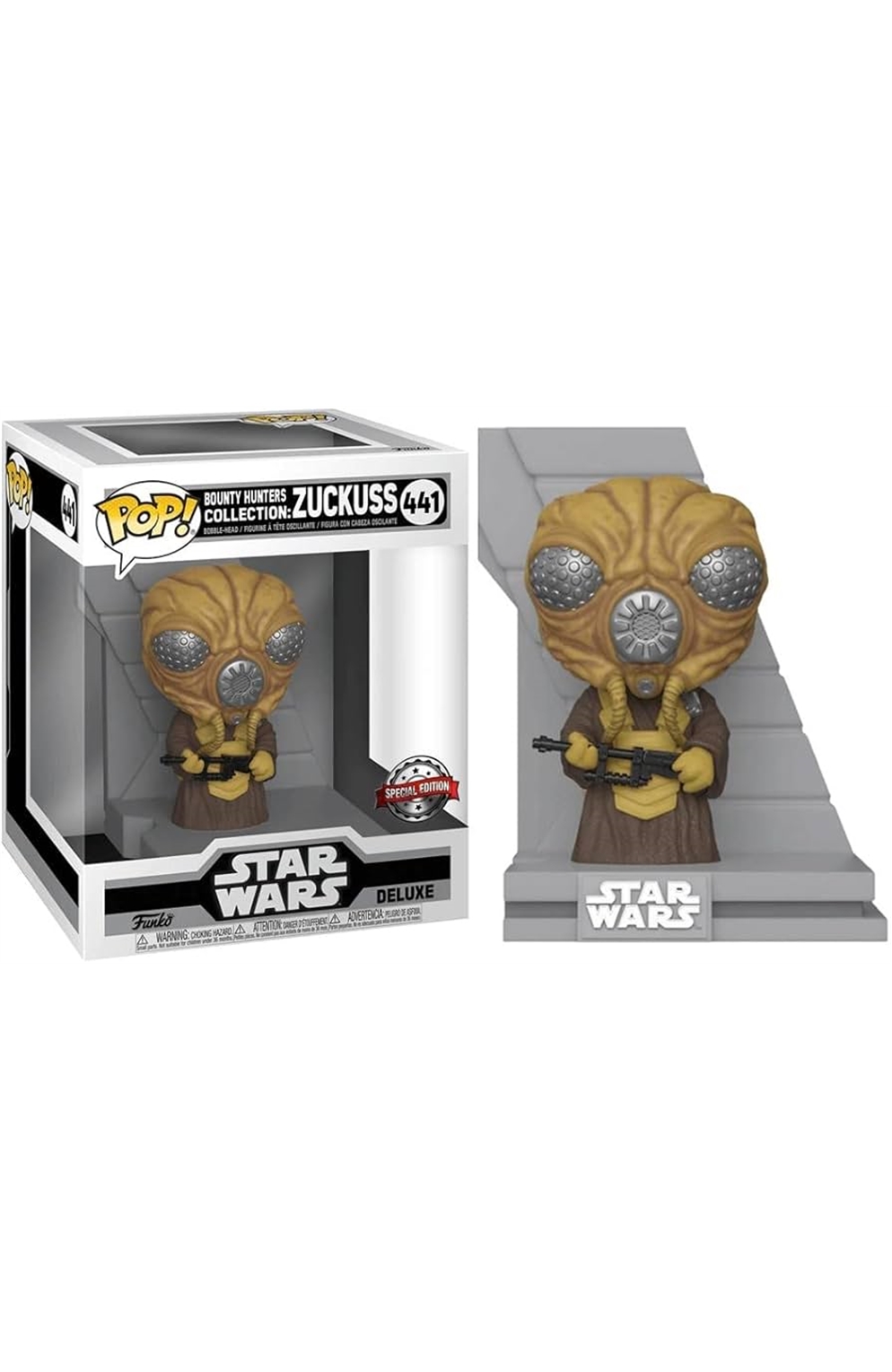 Funko Pop 441 Bounty Hunters Collection: Zuckuss Game Stop Exclusive 