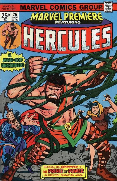 Marvel Premiere #26 [Regular Edition]-Fine (5.5 – 7) First Solo Headlining Hercules Feature