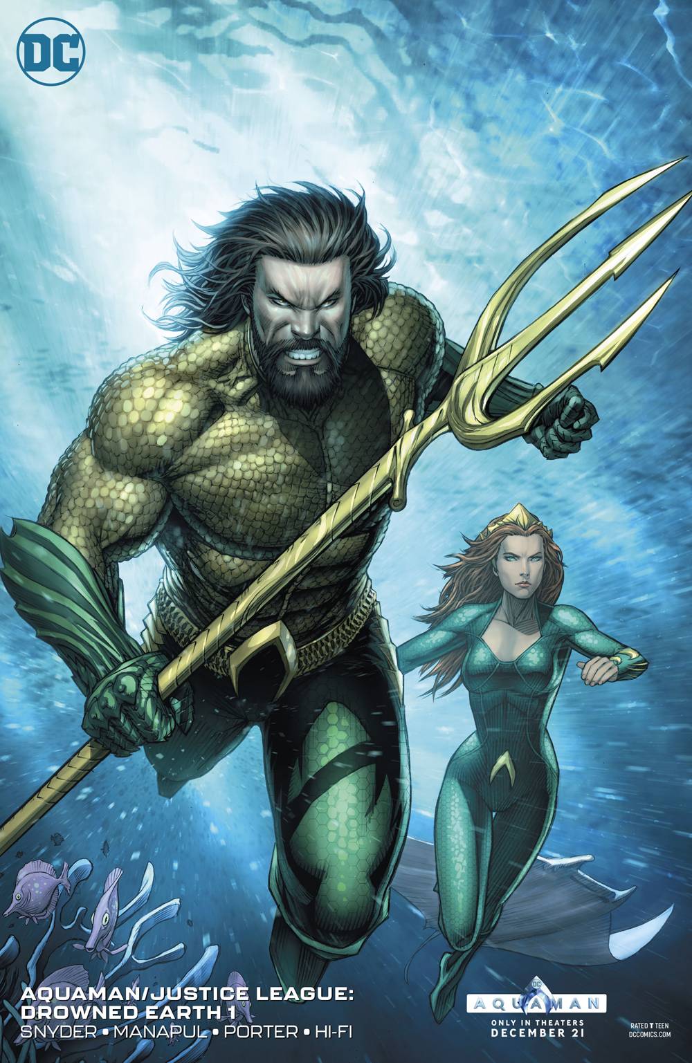 Aquaman Justice League Drowned Earth #1 Variant Edition