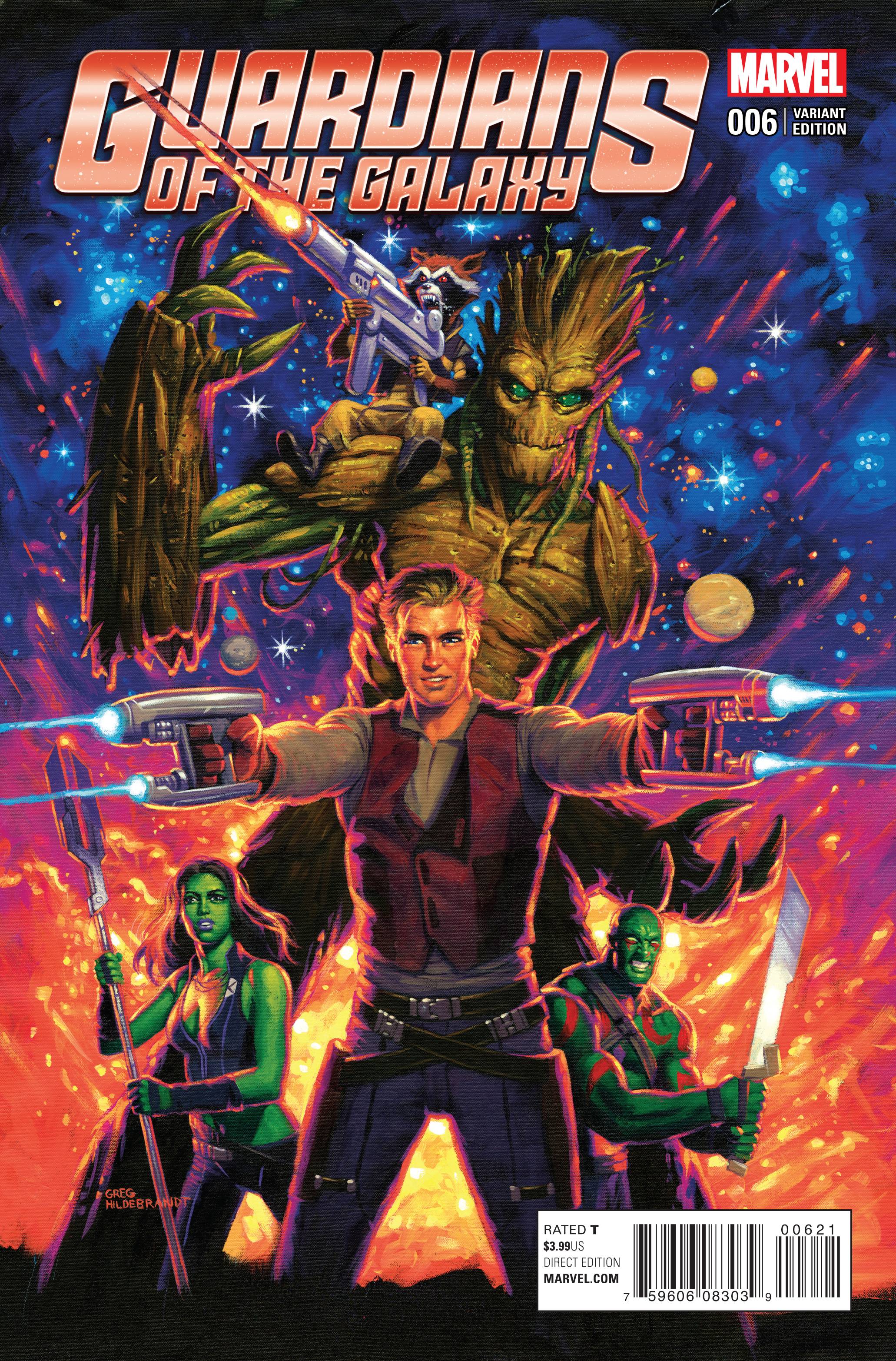 Guardians of the Galaxy #6 1 for 15 Incentive Greg Hildebrandt