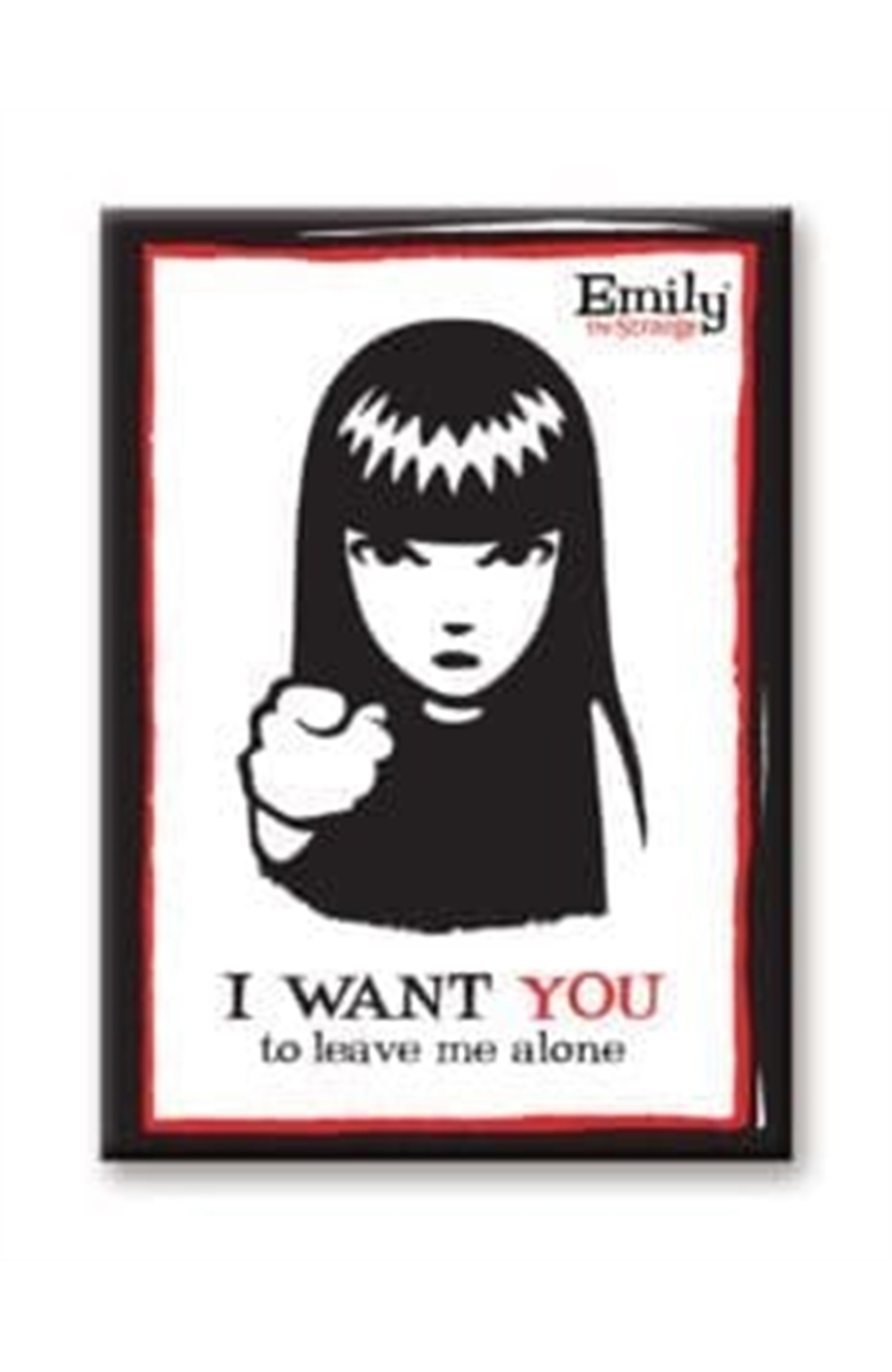 Emily The Strange - I Want You Flat Magnet