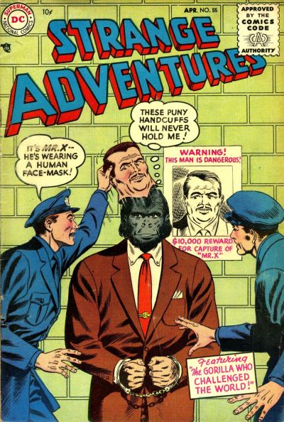 Strange Adventures #55 - Fr/G, 3 Inch Tear In Front Cover