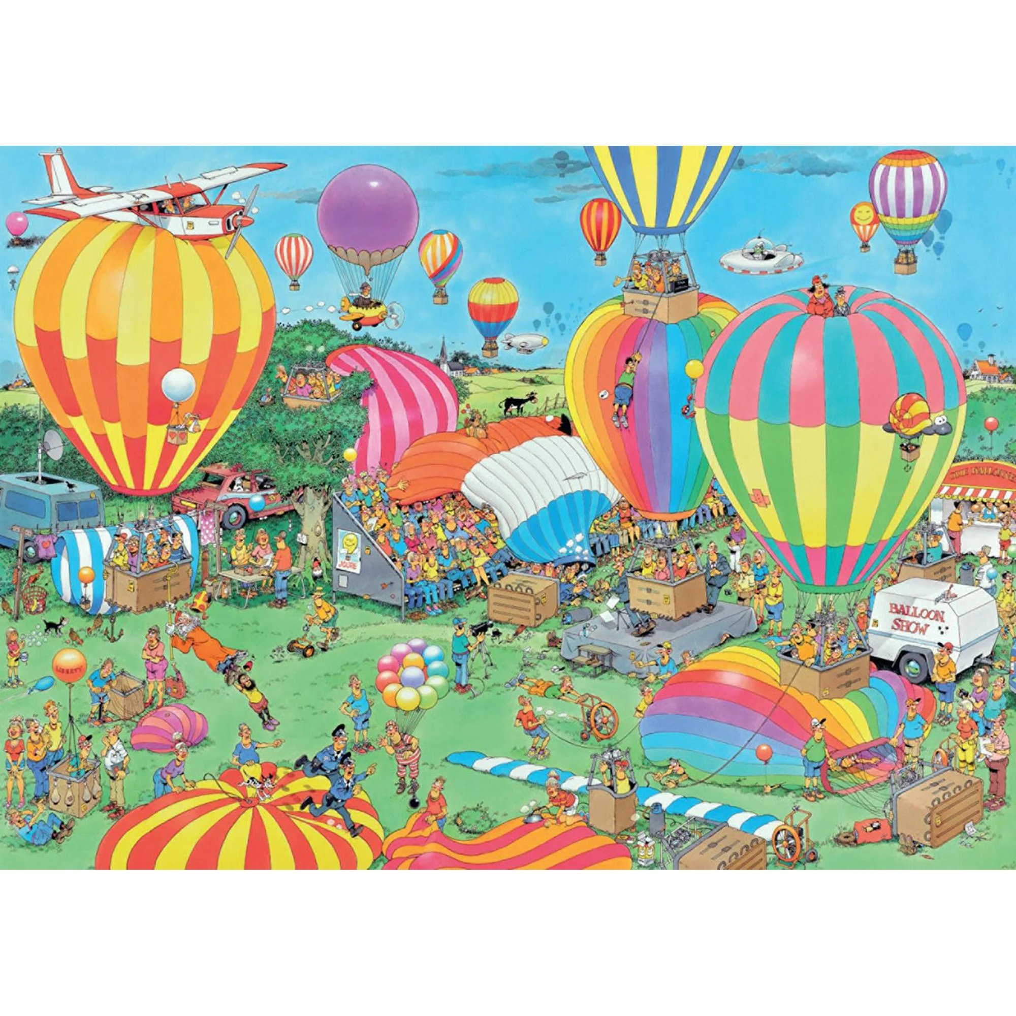 Jan Van Haasteren 1000 Piece Comic Puzzle - The Balloon Festival