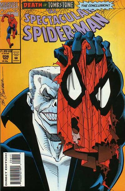 The Spectacular Spider-Man #206 [Direct Edition]-Fine (5.5 – 7)