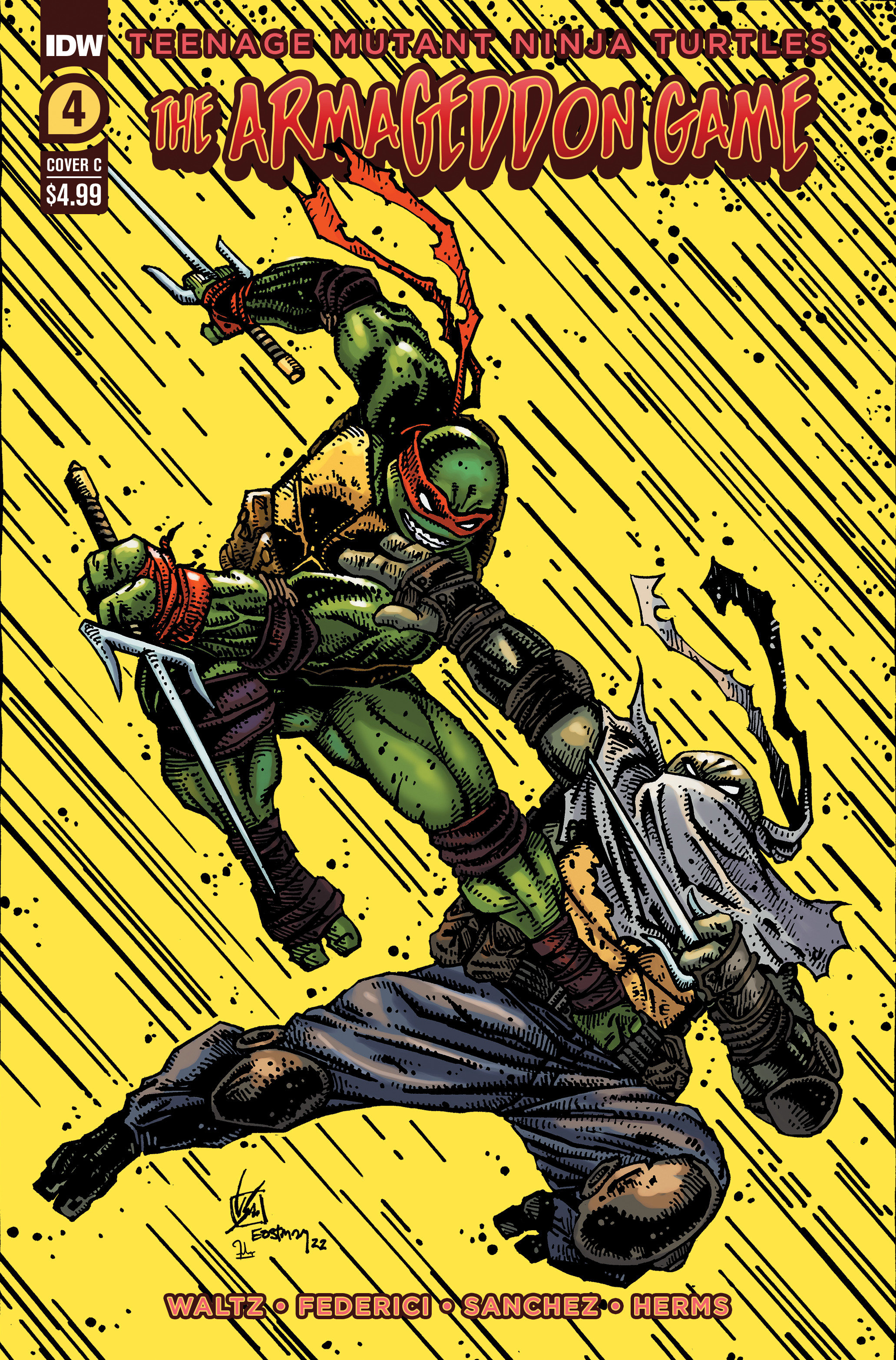 Teenage Mutant Ninja Turtles Armageddon Game #4 Cover C Eastman