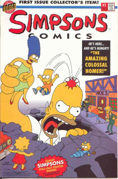 Simpsons Comics #1 [Poster Edition](1993)- Vf 8.0