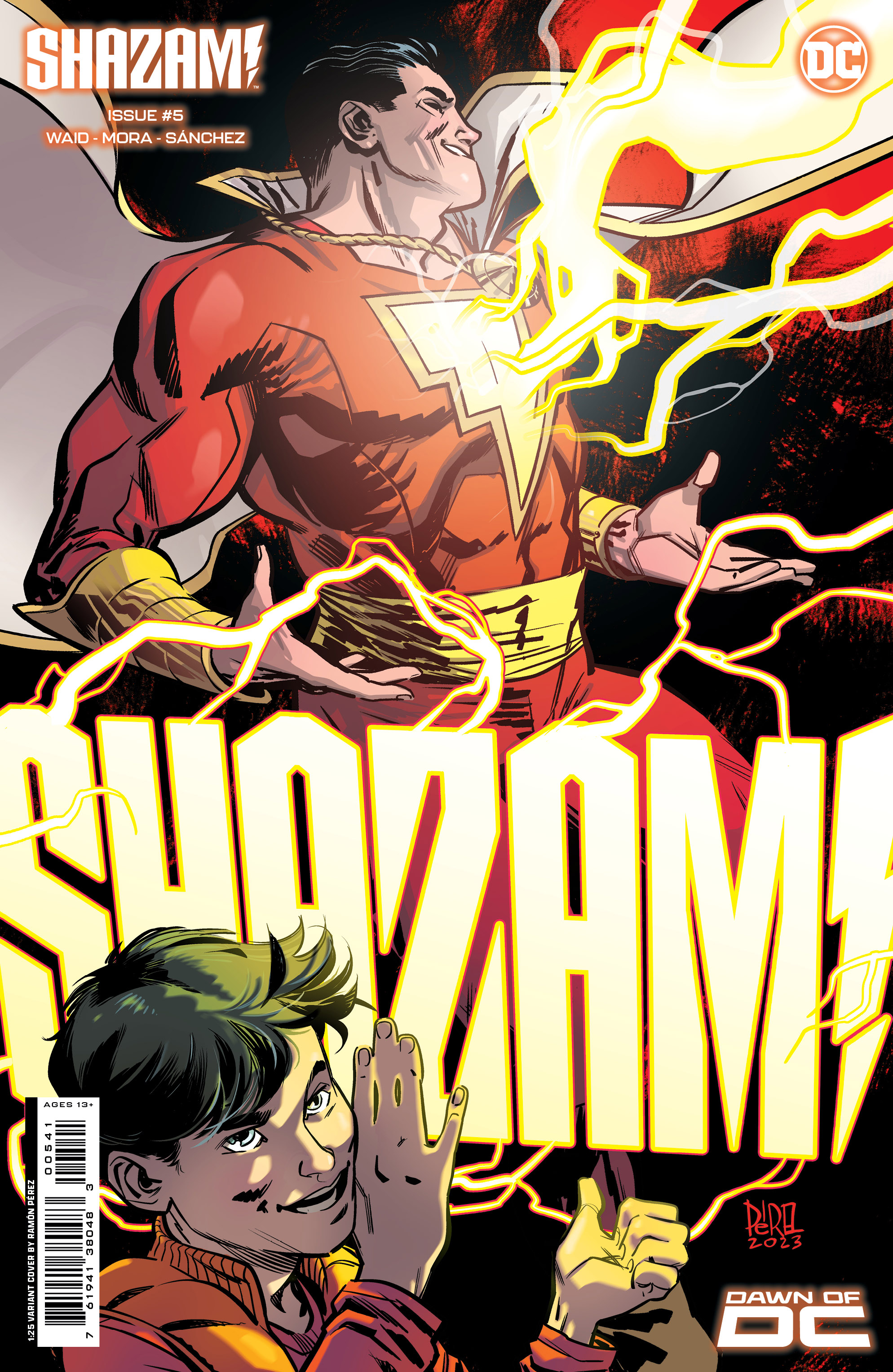 Shazam #5 Cover D 1 for 25 Incentive Ramon Perez Card Stock Variant