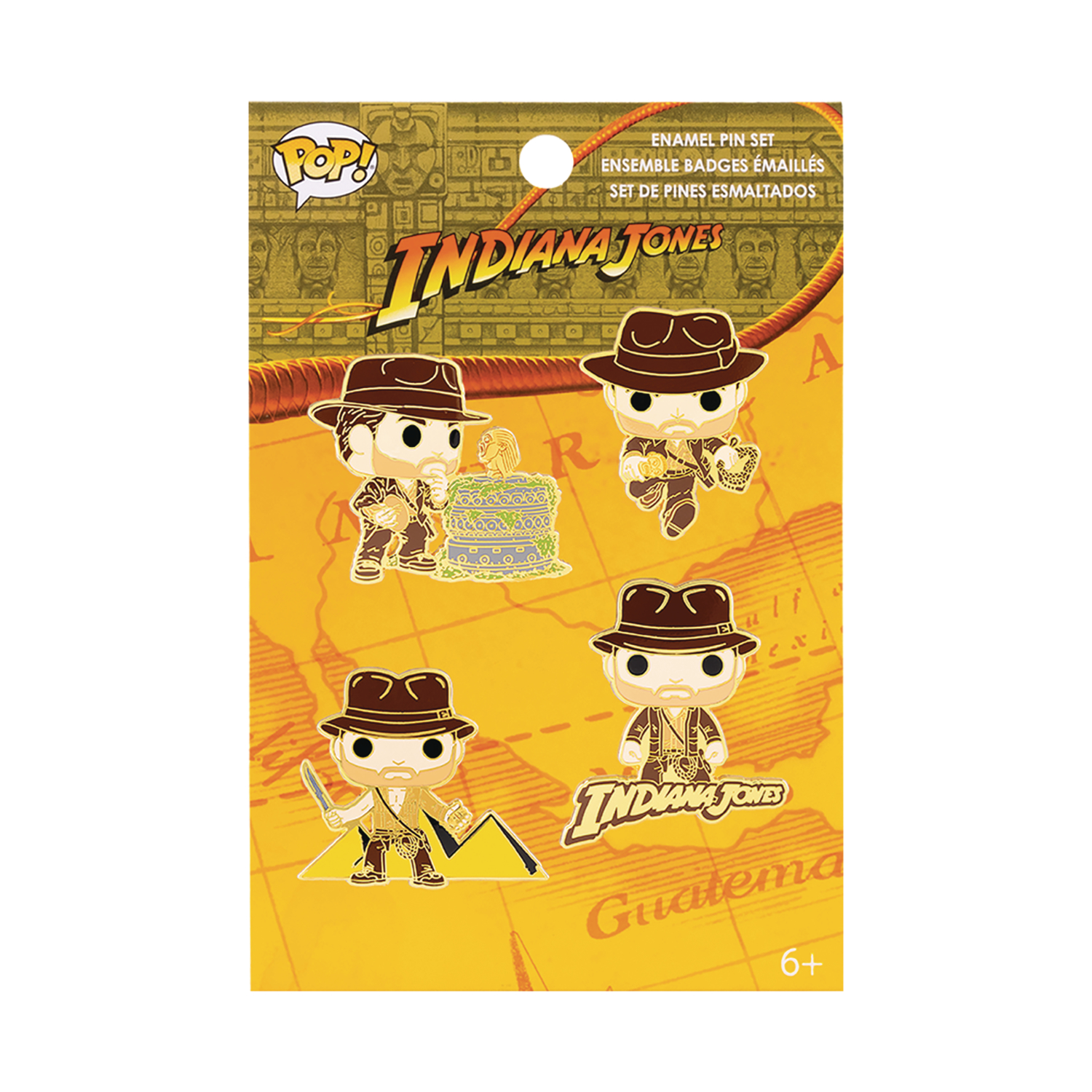 Funko LF Pin Indiana Jones Raiders 4-pack Pin Set 