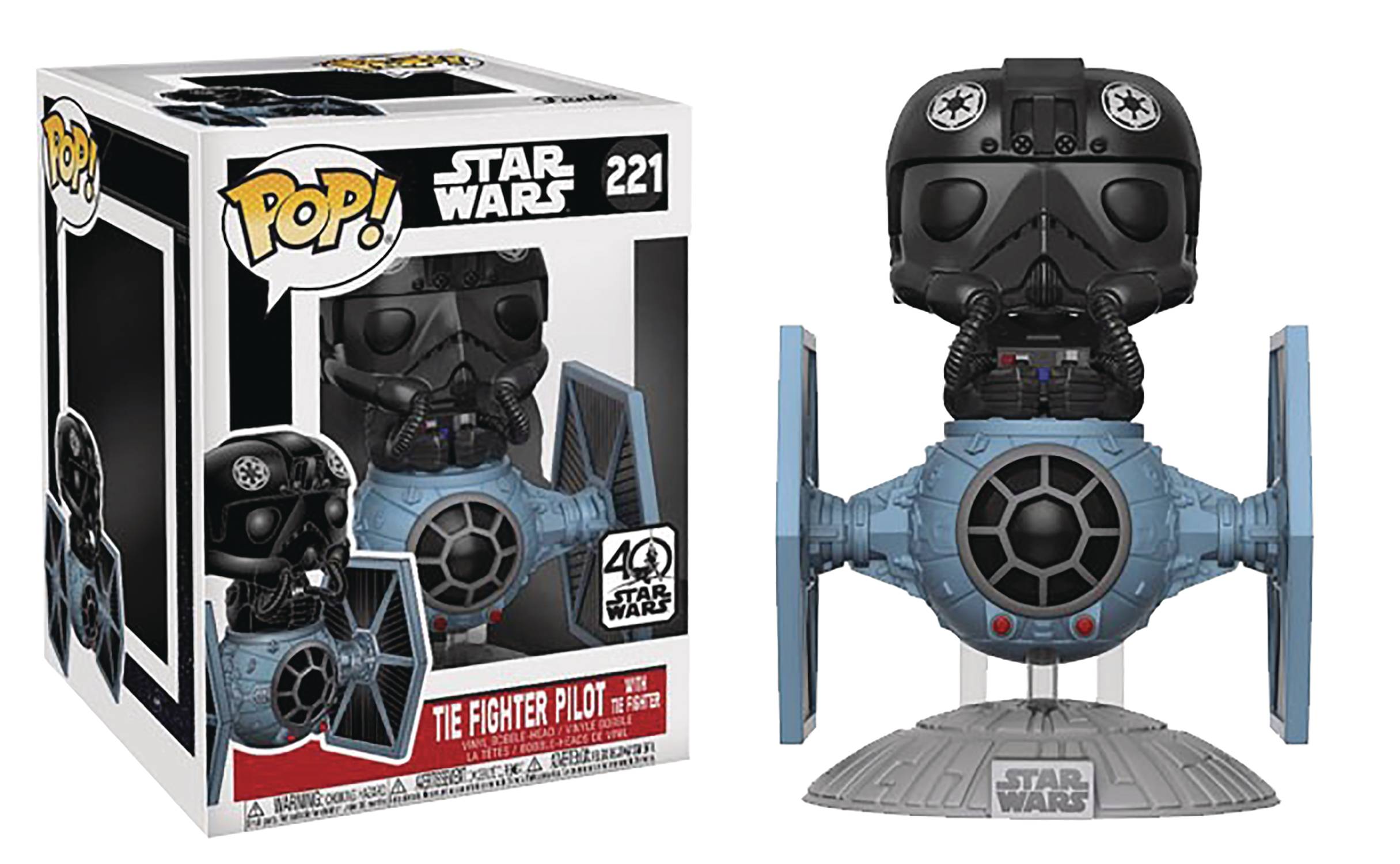 Pop Deluxe Star Wars Tie Fighter W/tie Pilot Vinyl Figure