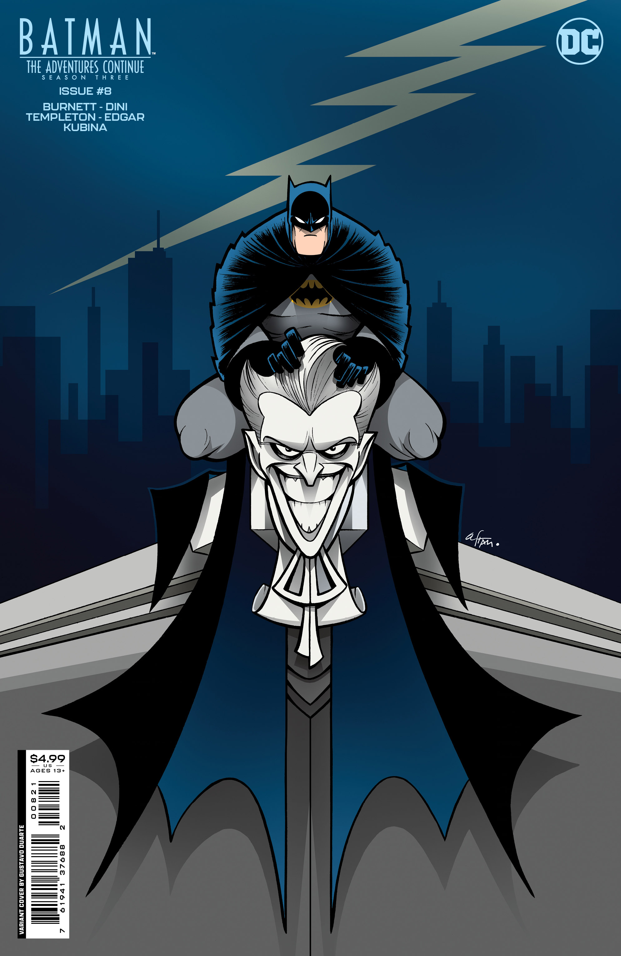 Batman The Adventures Continue Season Three #8 Cover B Gustavo Duarte Card Stock Variant (Of 8)