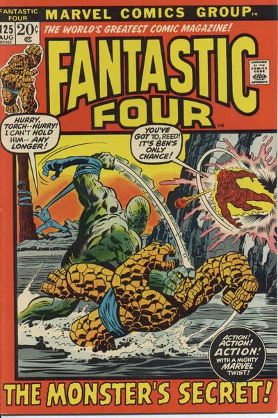Fantastic Four #125 - G+, Centerfold Detatched