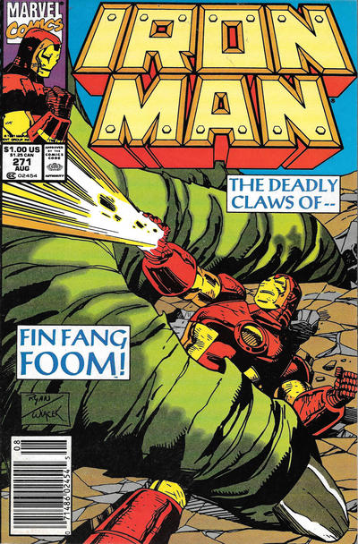 Iron Man #271 [Newsstand] - Fn- 5.5